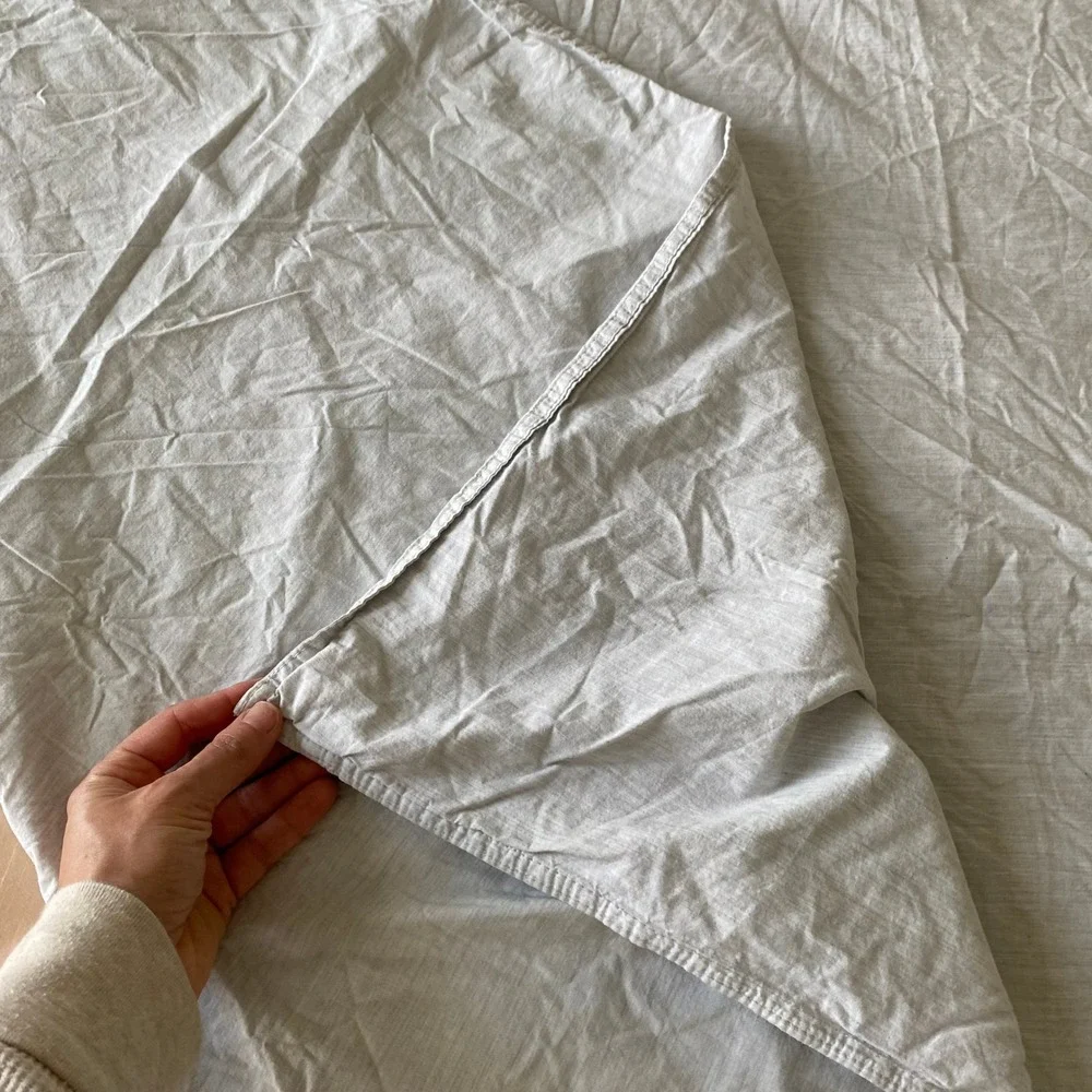 Pottery Barn 100% Organic Cotton Twin Duvet Cover